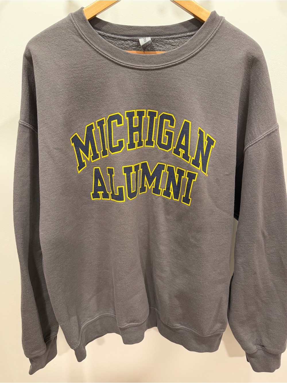 University of Michigan Alumni Crewneck, Gray, XL